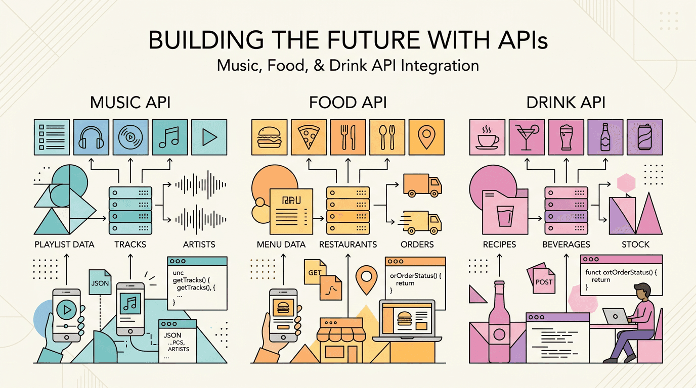 Best Free Music, Food, and Drink APIs for Developers in 2026 cover image